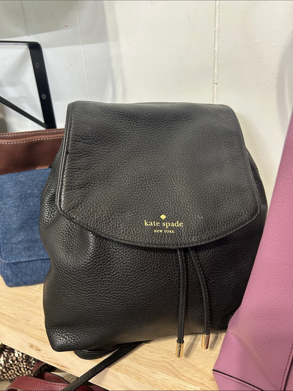 Kate spade leather backpack